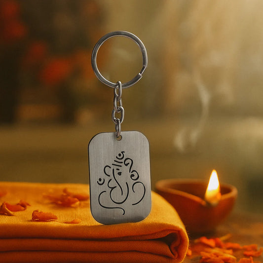 Ganeshji Metal Keychain