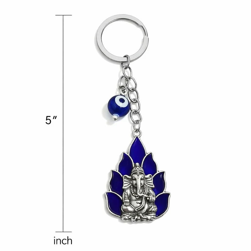 Ganesh Evil Eye Keychain
