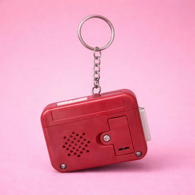Retro Cassette Tape Sound Keychain