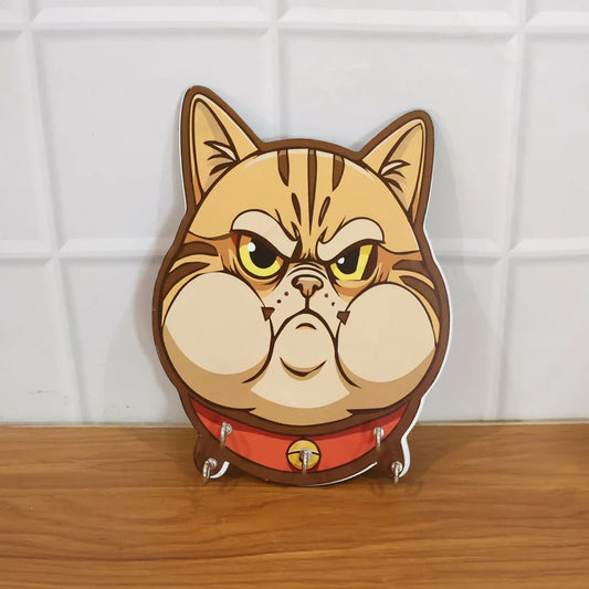 Cat Wooden Key Holder