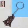 Lord Shiva Antique Finish Metal Keychain