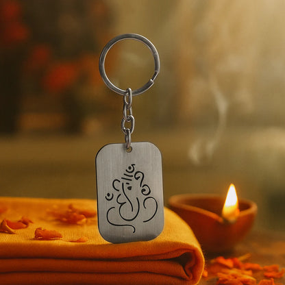 Ganeshji Metal Keychain