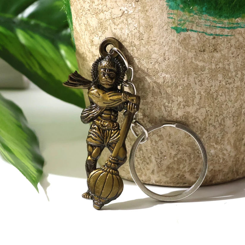 Lord Hanuman Metal Keychain