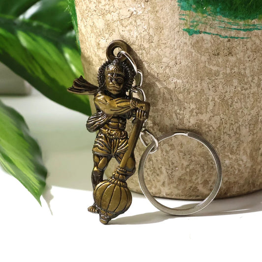 Lord Hanuman Metal Keychain