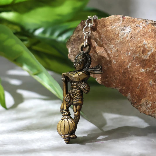 Lord Hanuman Metal Keychain