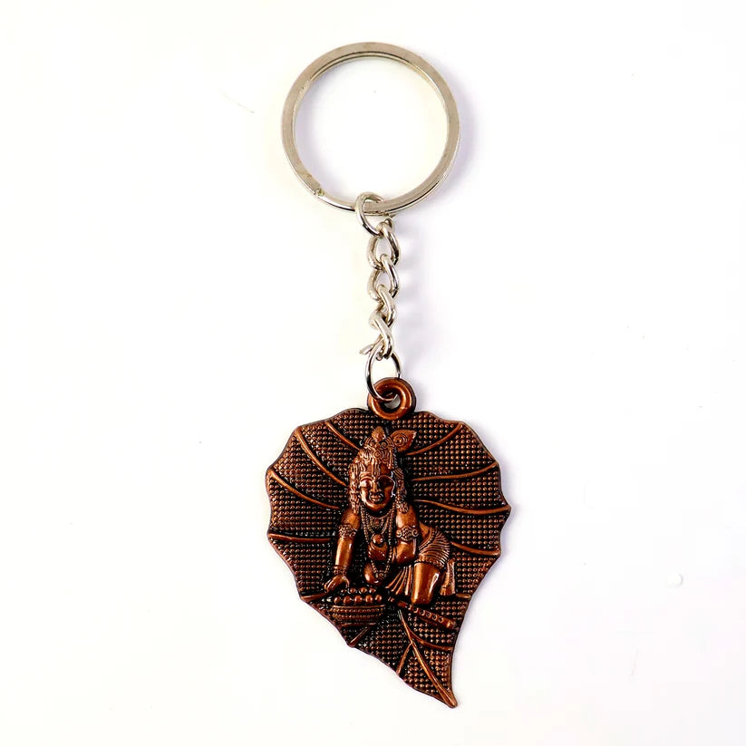 Bal Krishna Antique Bronze Keychain