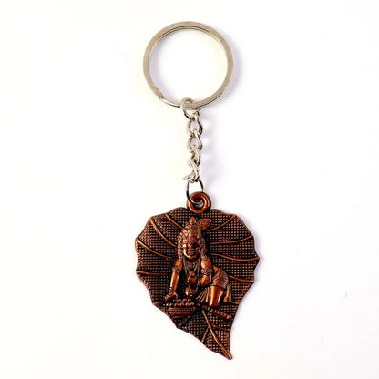 Bal Krishna Antique Bronze Keychain