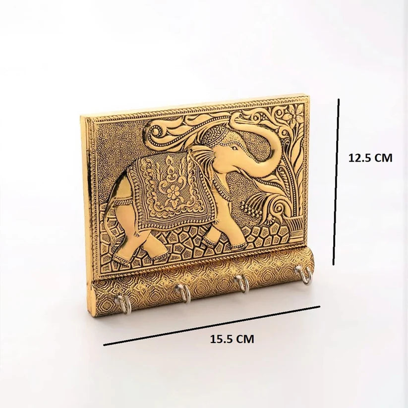 Golden Elephant Key Holder