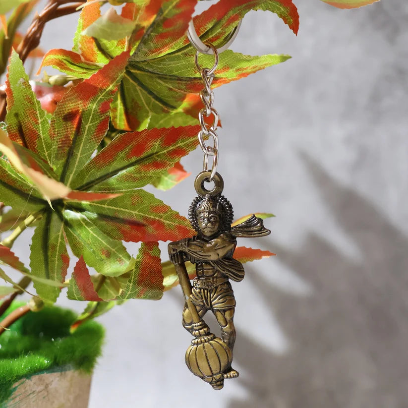Lord Hanuman Metal Keychain