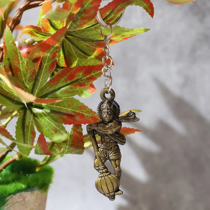 Lord Hanuman Metal Keychain