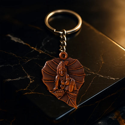 Bal Krishna Antique Bronze Keychain