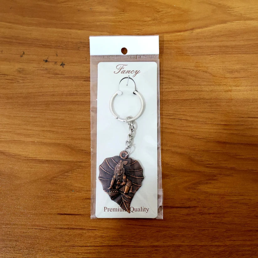 Bal Krishna Antique Bronze Keychain