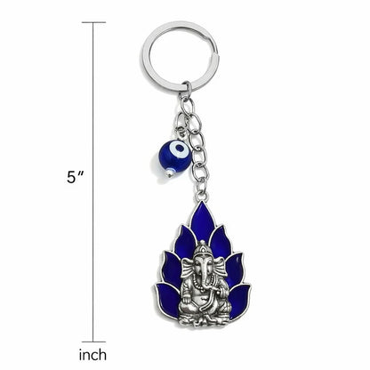 Ganesh Evil Eye Keychain