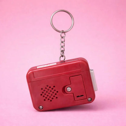 Retro Cassette Tape Sound Keychain