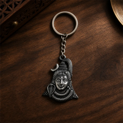 Lord Shiva Metal Keychain