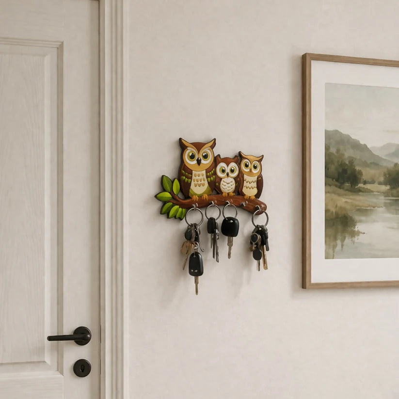 Cute Owls Key Holder