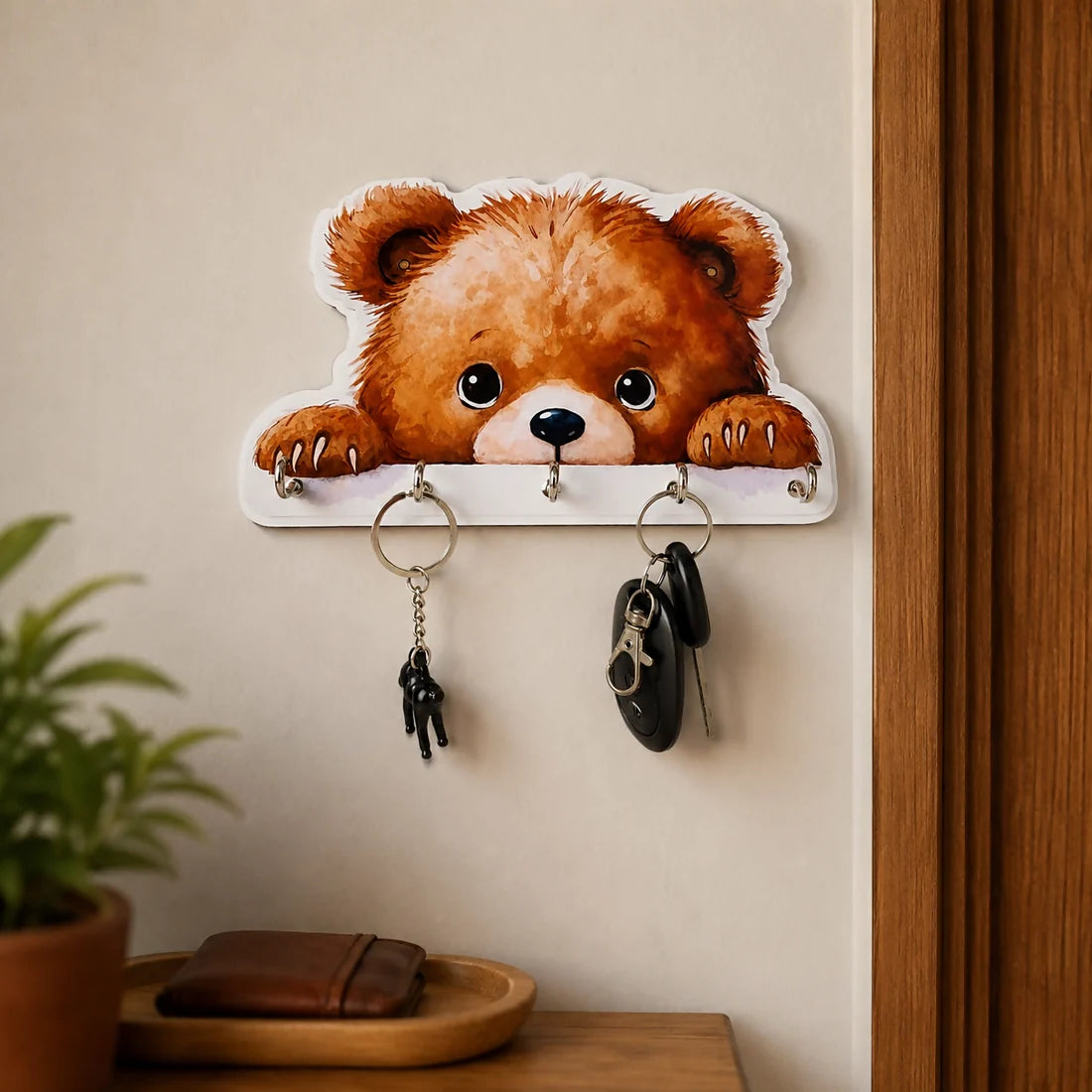 Cute Teddy Key Holder