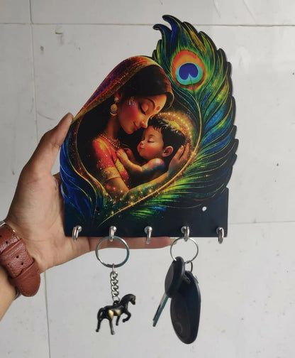 Yashoda & Krishna Key Holder