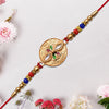 Antique Finish Rakhi With Meenakari Kundan Work