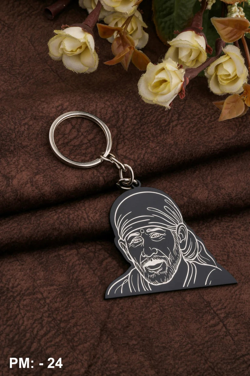 Sai Baba Face Keychain