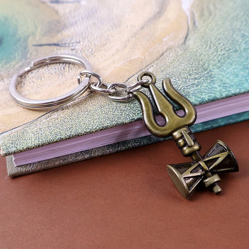 Trishul Damru Keychain
