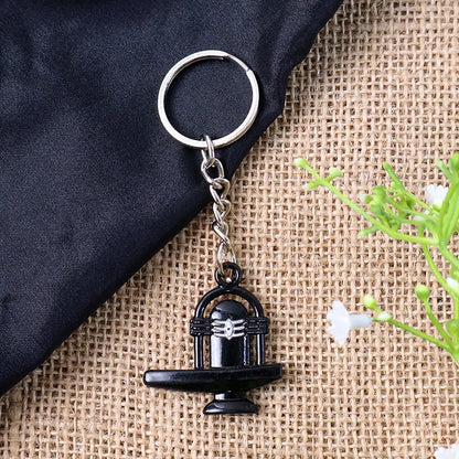 Shivling Metal Keychain