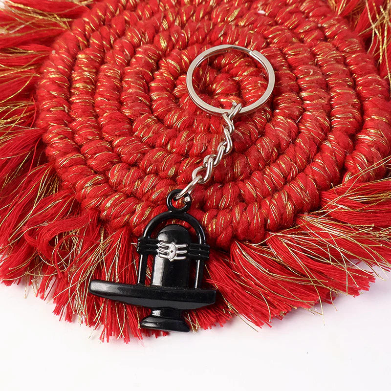 Shivling Metal Keychain
