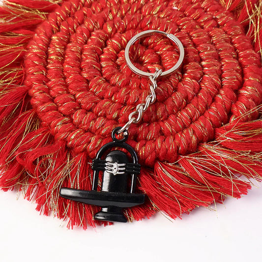 Shivling Metal Keychain