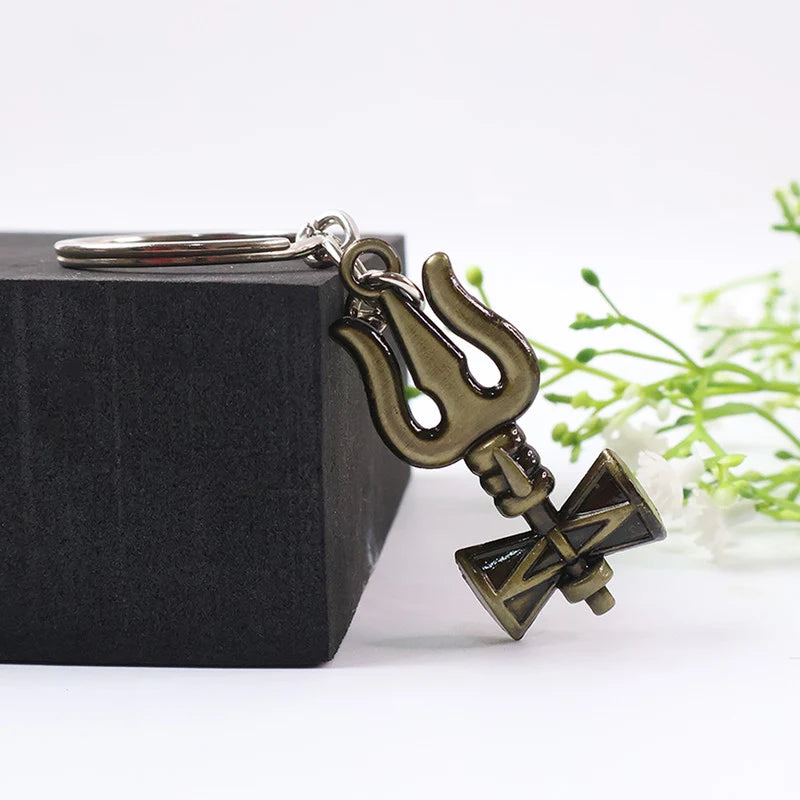 Trishul Damru Keychain