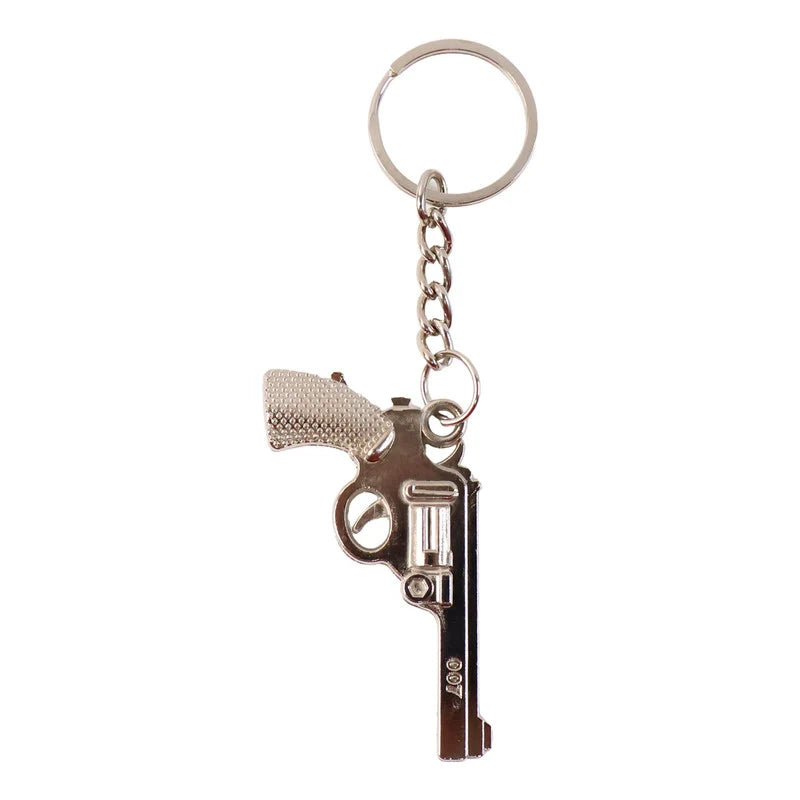 Gun Shape Keychain – Durable Metal