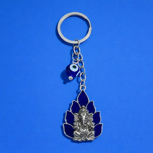 Ganesh Evil Eye Keychain