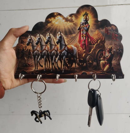 Krishna & Arjun Key Holder