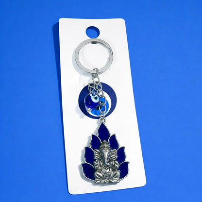 Ganesh Evil Eye Keychain