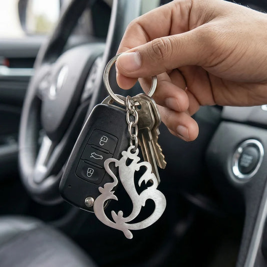 Lord Ganesha Stainless Steel Keychain