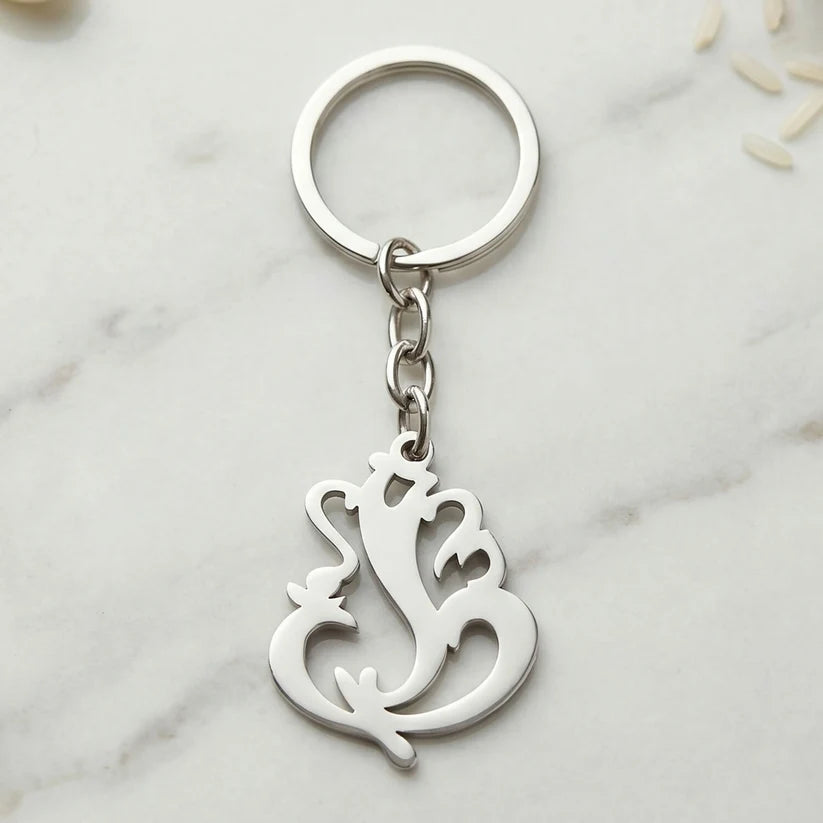 Lord Ganesha Stainless Steel Keychain