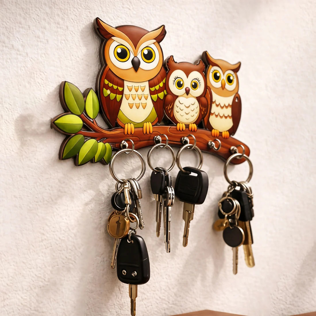 Cute Owls Key Holder