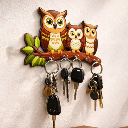 Cute Owls Key Holder