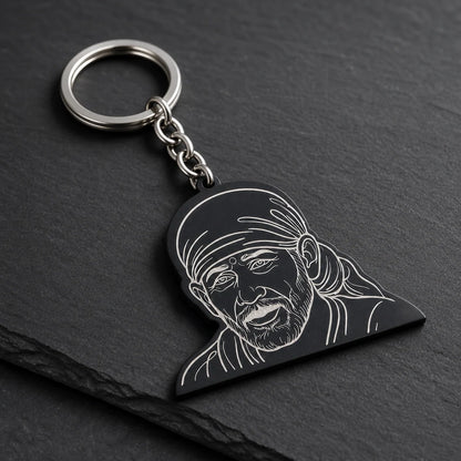 Sai Baba Face Keychain