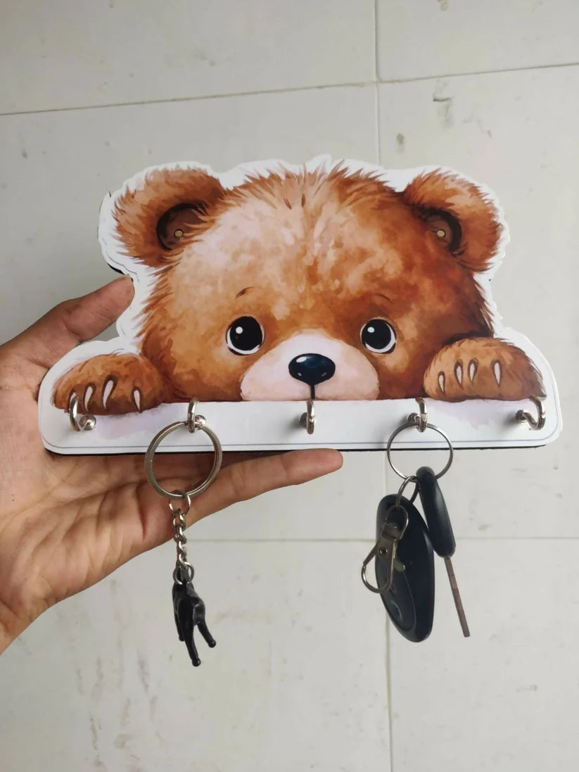 Cute Teddy Key Holder