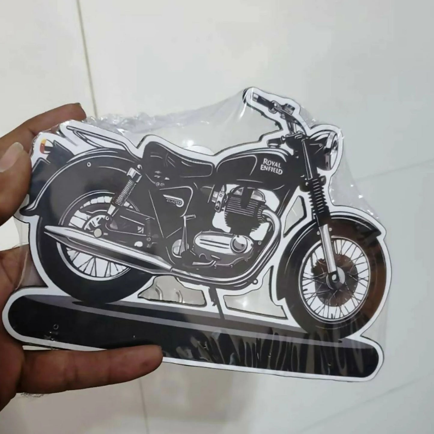 Enfield Bike Design Wooden Key Holder