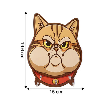 Cat Wooden Key Holder