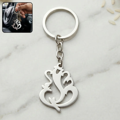 Lord Ganesha Stainless Steel Keychain