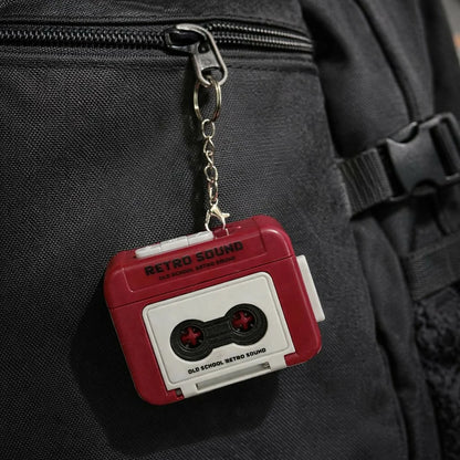 Retro Cassette Tape Sound Keychain
