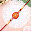 Floral Bead Rakhi With Central Stone