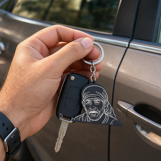 Sai Baba Face Keychain