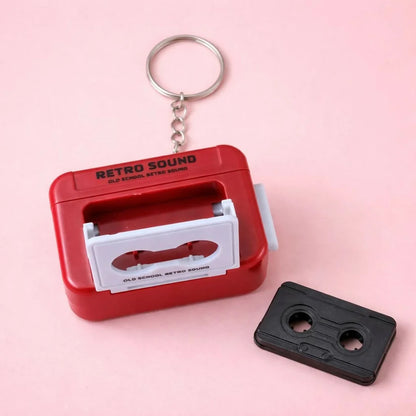 Retro Cassette Tape Sound Keychain