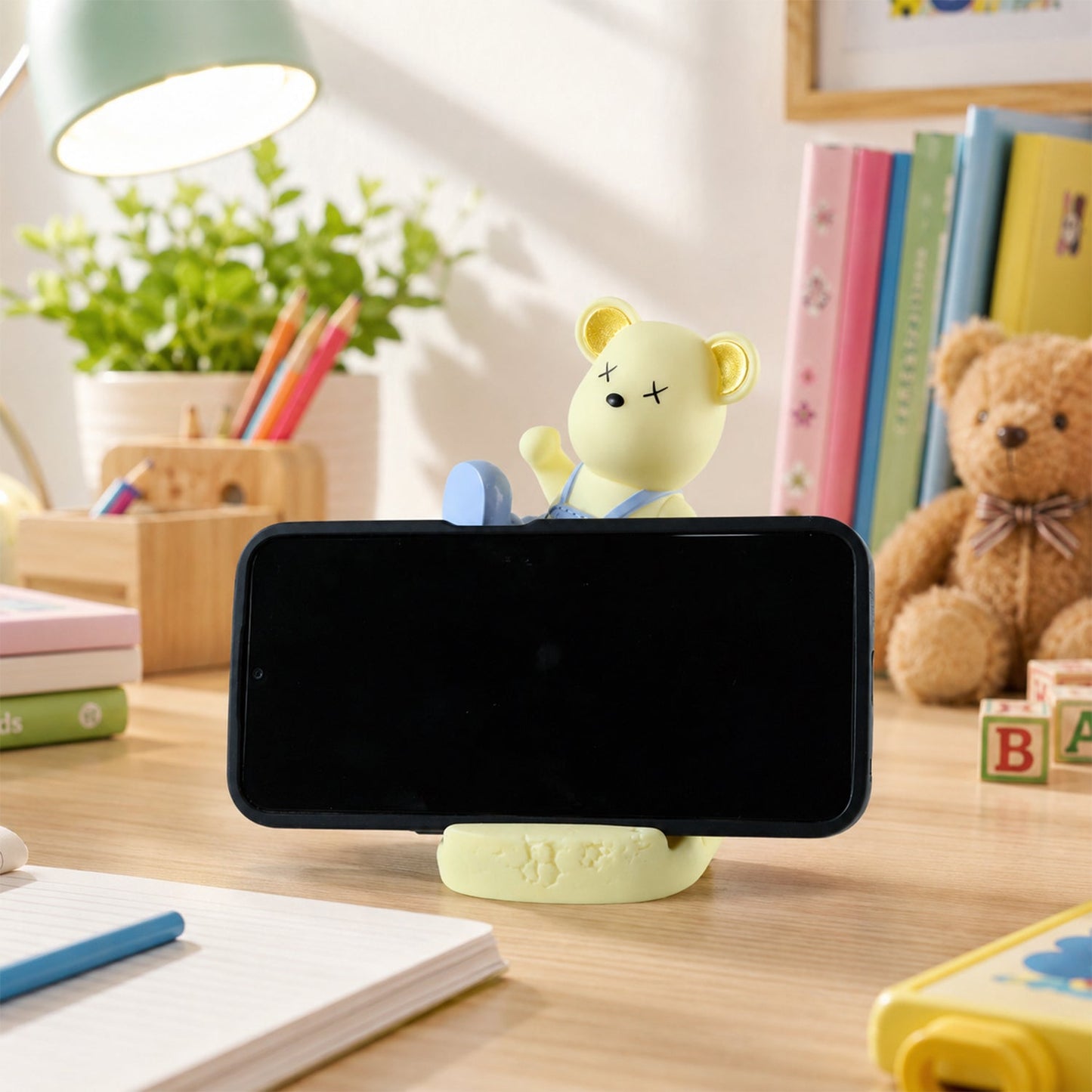 Magnetic Bear Led Light Phone Stand Night Lamp